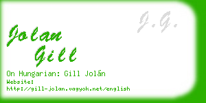 jolan gill business card
